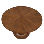 Homesteada™ Callie Round Dining Table, Heirloom Brown Finish