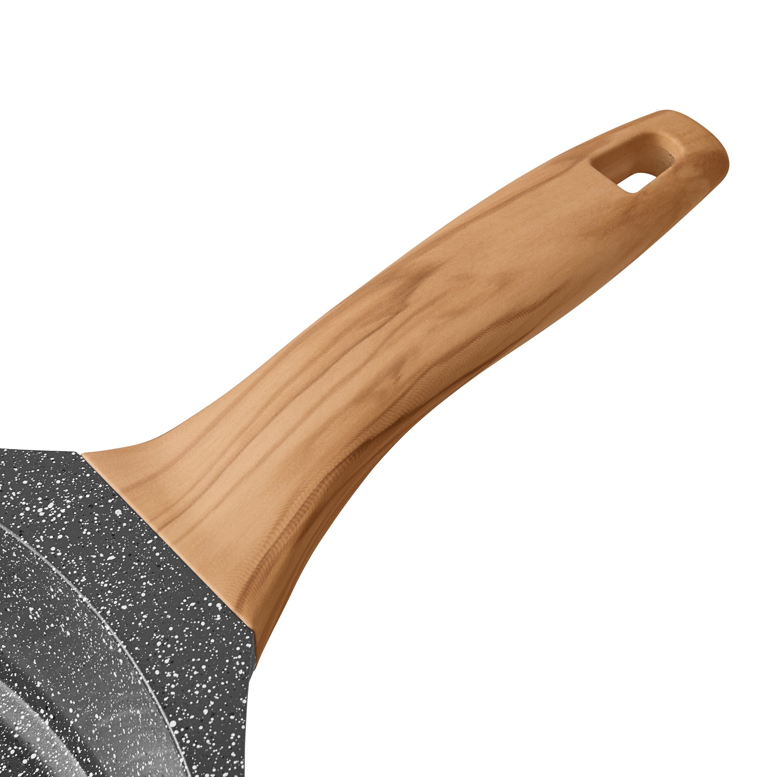 Homesteada™ Prairie Signature 2-Piece Cast Aluminum 10" & 12" Fry Pan Set, Charcoal Speckle
