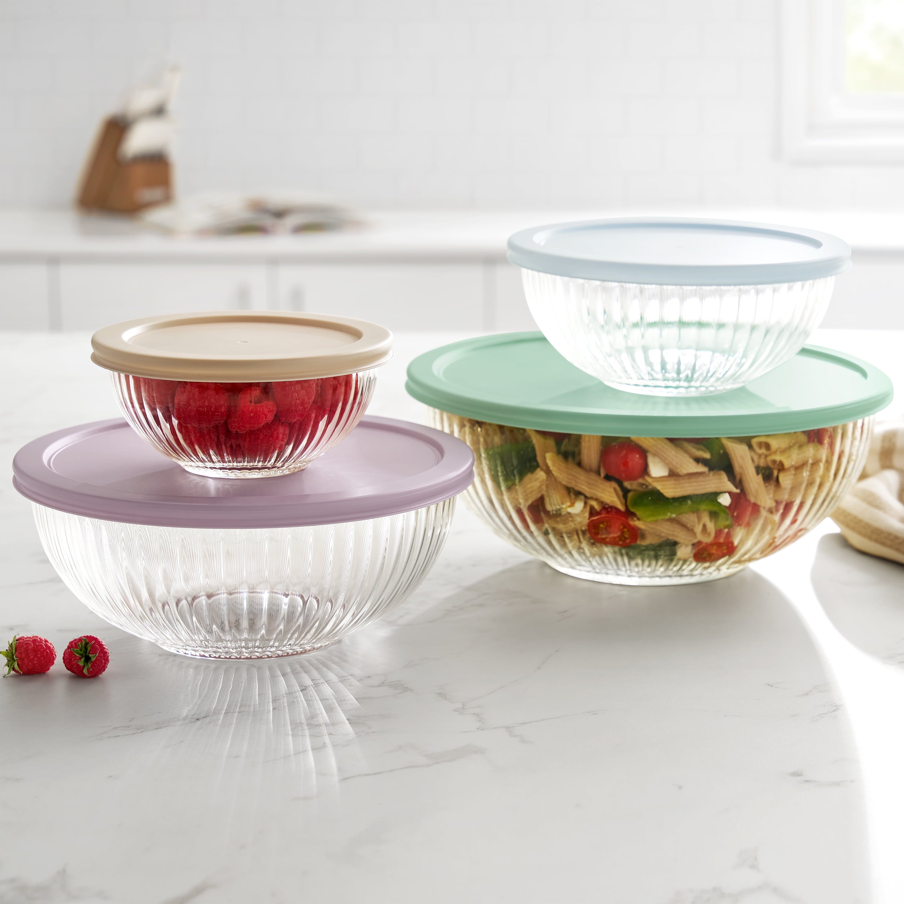 Homesteada™ 8-Piece Glass Mixing Bowl Set