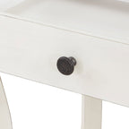 Homesteada™ Vanity Set and Stool with Tri-Fold Mirror and Made With Solid Wood Frame, White