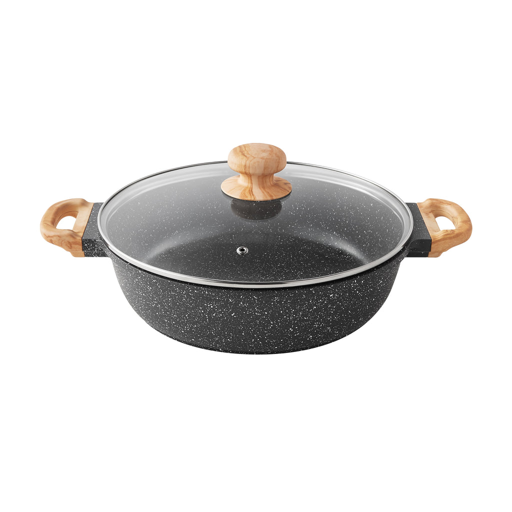 Homesteada™ Prairie Signature 14-Piece Cast Aluminum Cookware Set, Charcoal