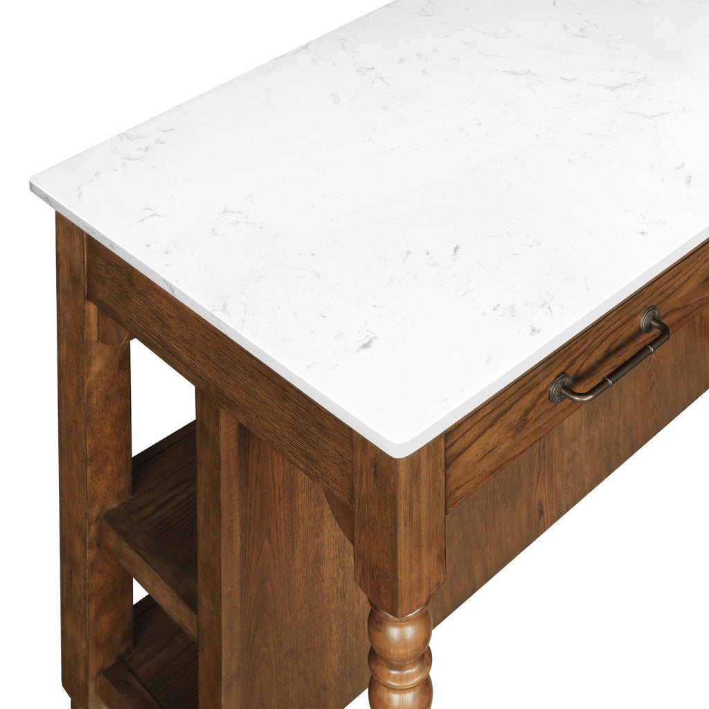 Homesteada™ Harper Kitchen Island with Drawers, Homestead Brown