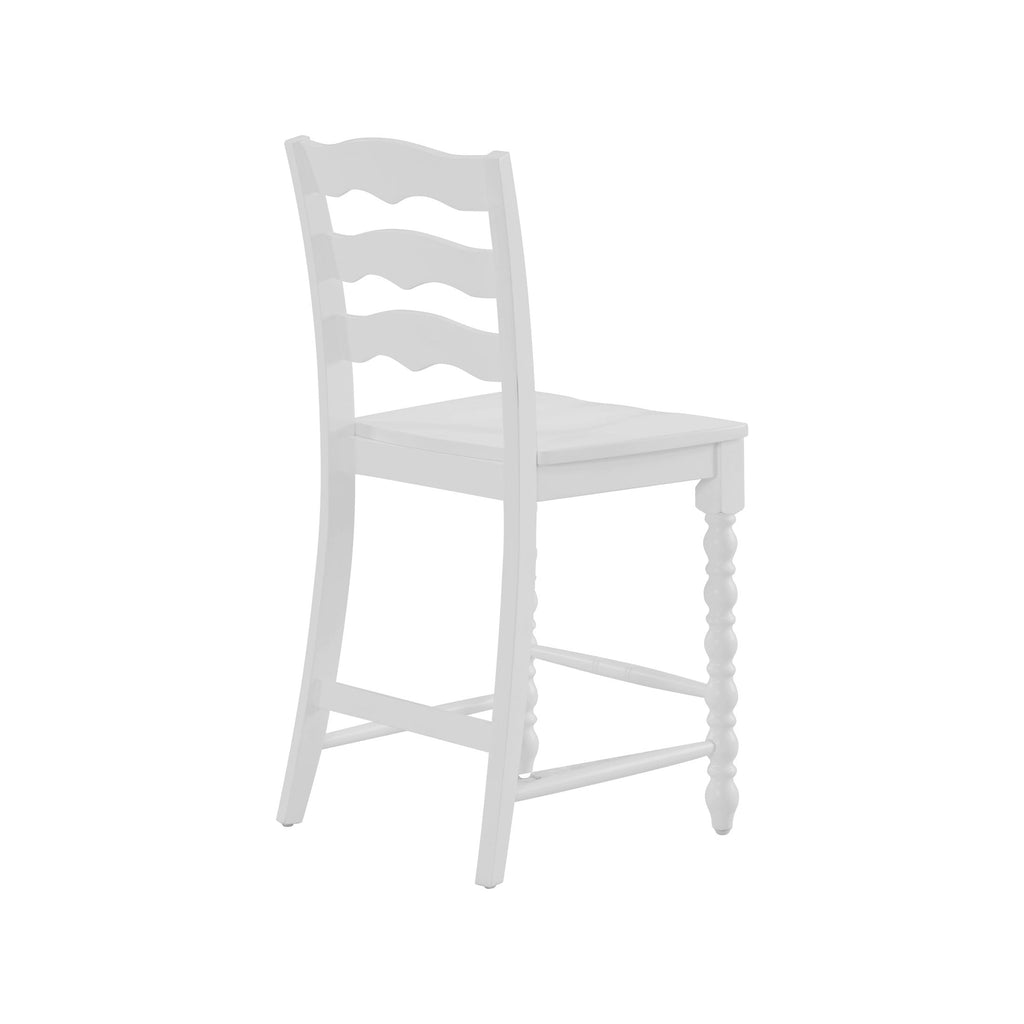 Homesteada™ Harper Counter-height Wood Stools, 2 Pack, White