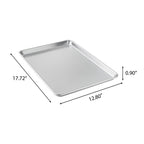 Homesteada™ Aluminum Sheet Pan Set with Wire Rack & Silicone Baking Mat, 3-Piece, 13"x18"