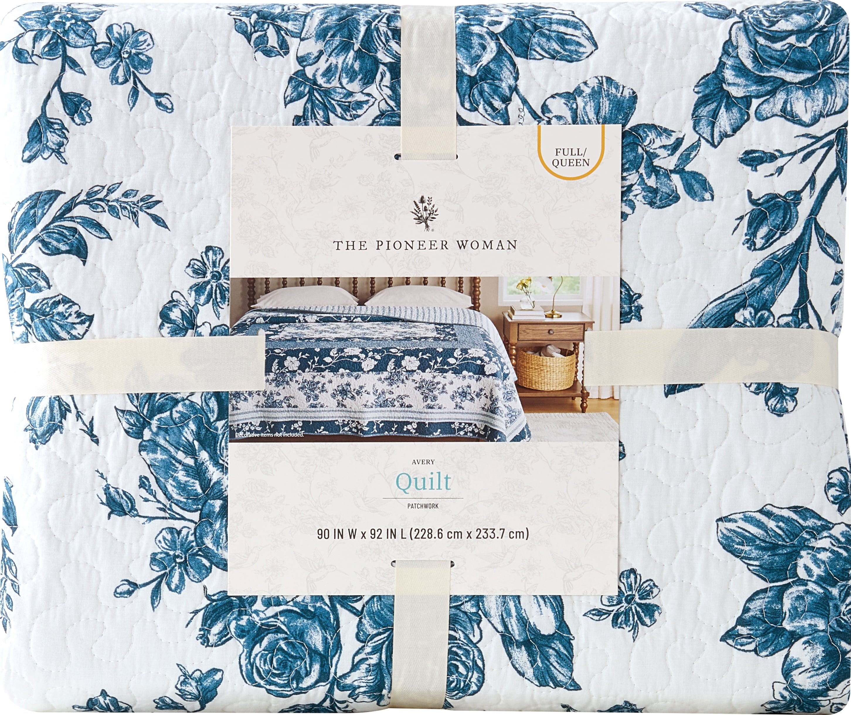 Homesteada™ Avery Cotton Patchwork Quilt, Full/Queen, Blue Dust Bedding