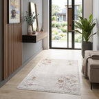 Homesteada™ Grey Antique Floral Scatter Accent Rug, 30" x 46"