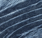 Homesteada™ Eloise Floral Velvet Quilt, Full/Queen, Blue Dust Bedding