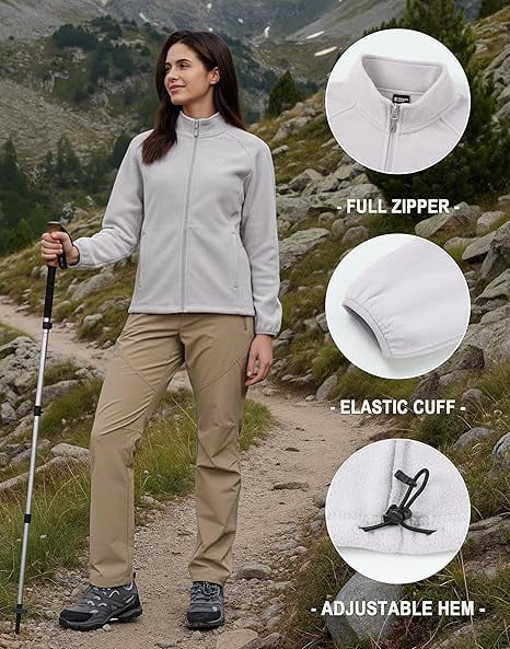 Homesteada™ Heritage Country Camp Athleisure Fleece Long Sleeve Jacket, Women's