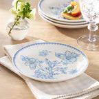 Homesteada™ Agatha Stoneware Appetizer Plate, Blue, Set of 6