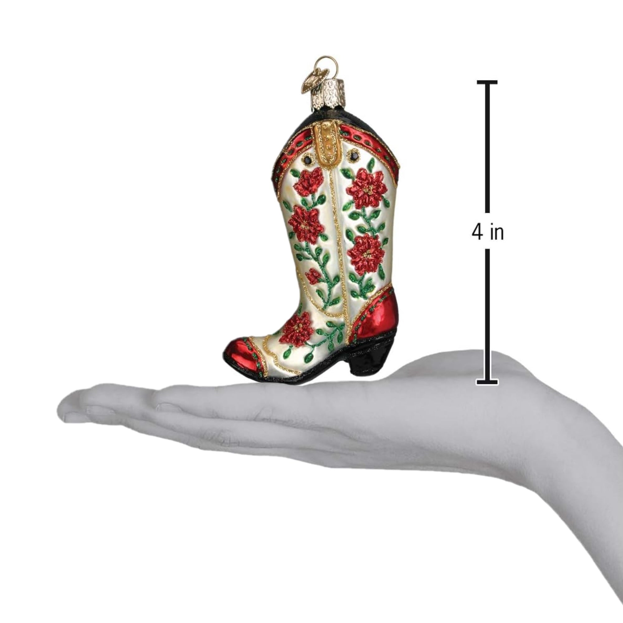 Homesteada™ Old World Christmas Cowboy Heritage Country Collection Glass Blown Ornaments for Christmas Tree Cowgirl