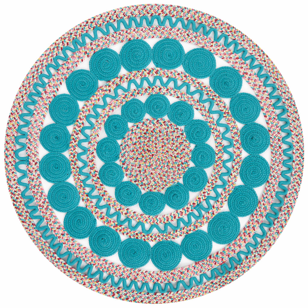 Homesteada™ Braided Floral Round Rug, 48"