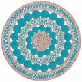 Homesteada™ Braided Floral Round Rug, 48"