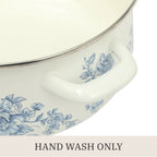 Homesteada™ Agatha Enamel-on-Steel 6-Quart Dutch Oven, Blue