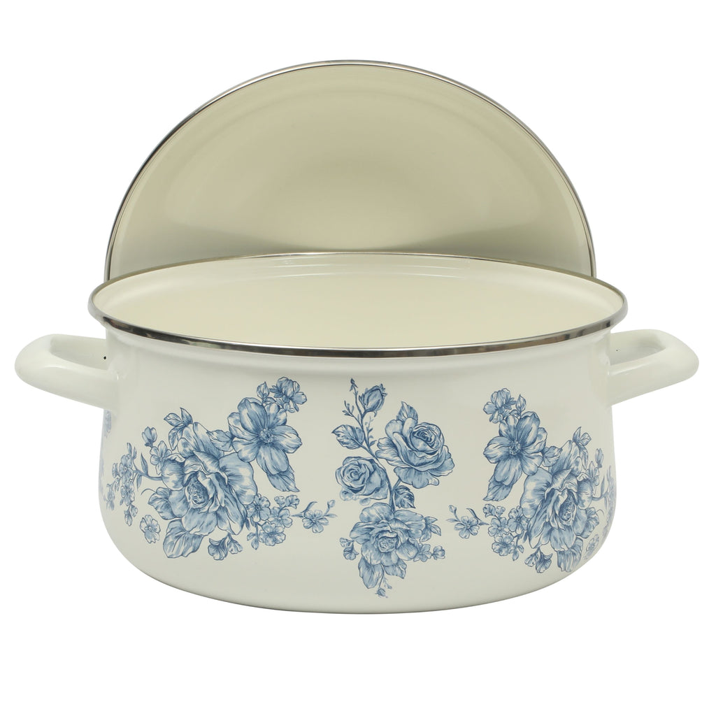 Homesteada™ Agatha Enamel-on-Steel 6-Quart Dutch Oven, Blue