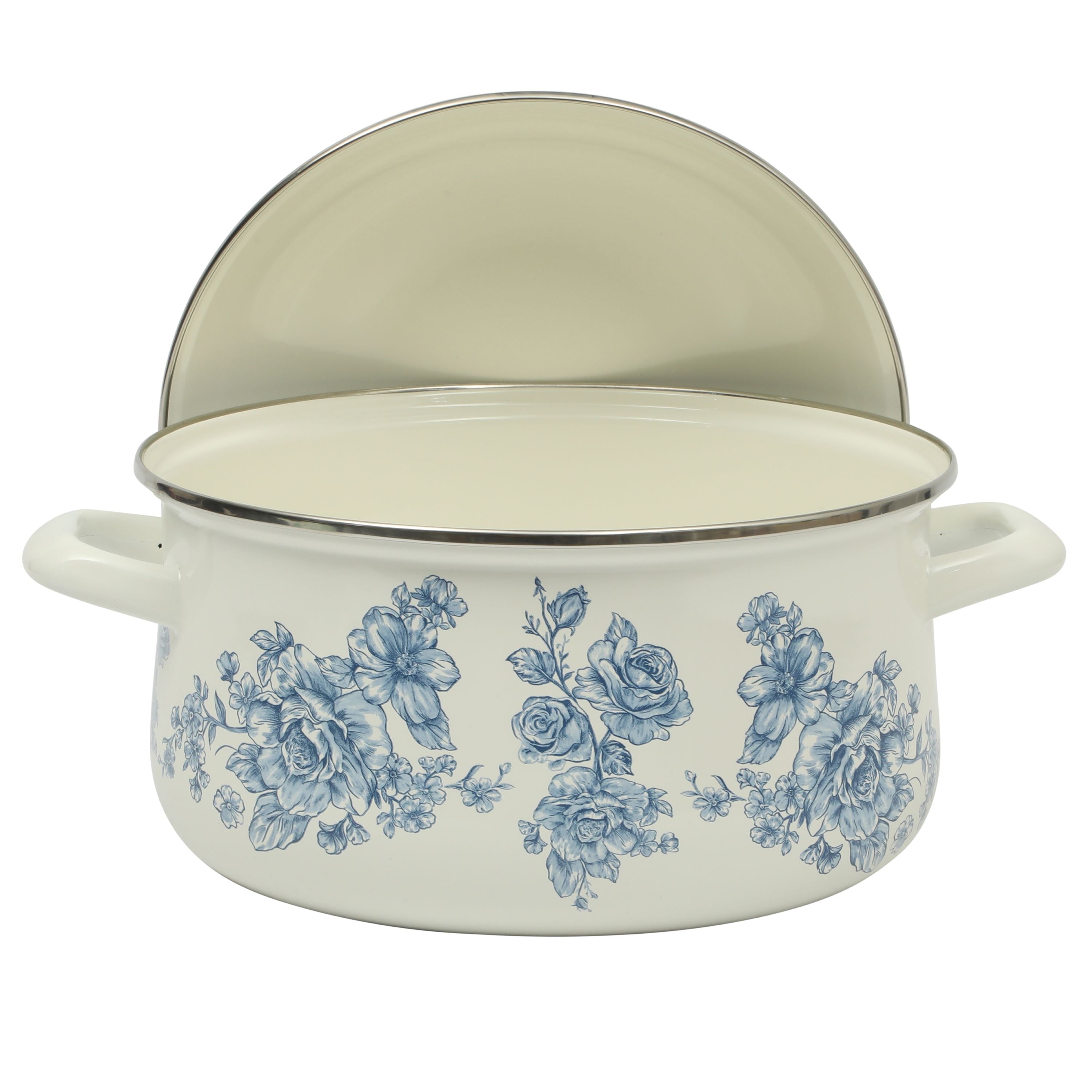 Homesteada™ Agatha Enamel-on-Steel 6-Quart Dutch Oven, Blue