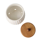 Homesteada™ Colette Stoneware Onion Keeper, White
