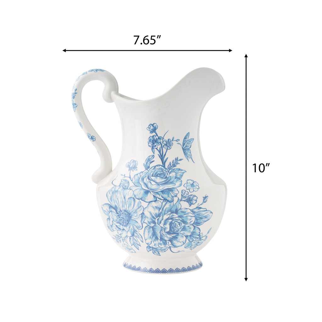 Homesteada™ Agatha Stoneware 2-Quart Pitcher, Blue