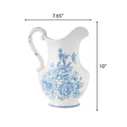 Homesteada™ Agatha Stoneware 2-Quart Pitcher, Blue