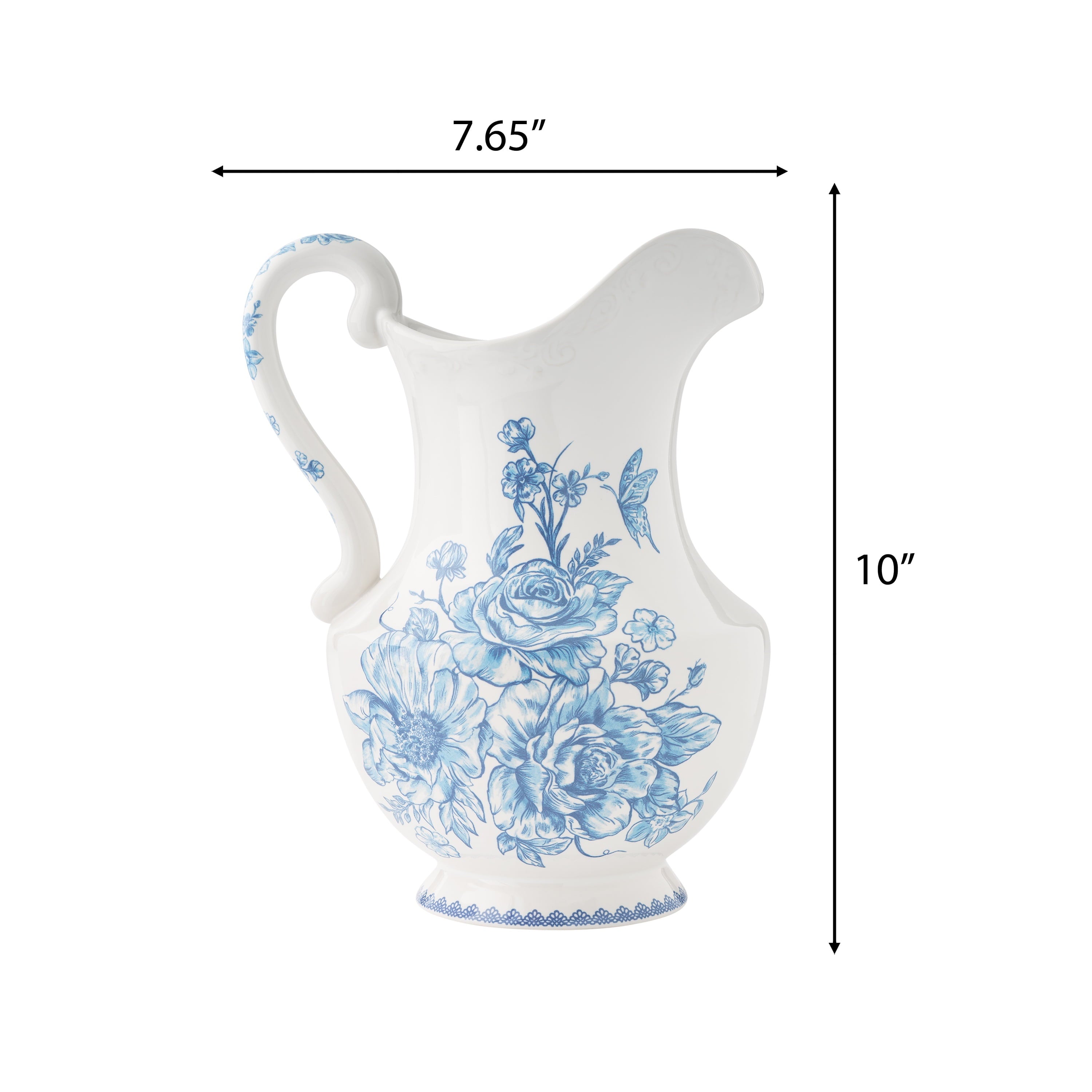 Homesteada™ Agatha Stoneware 2-Quart Pitcher, Blue