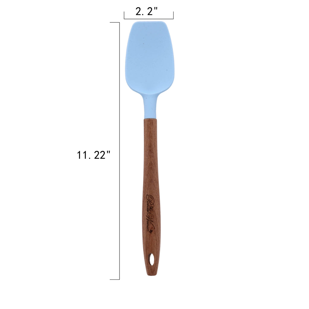 Homesteada™ 10-Piece Silicone and Acacia Wood Handle Cooking Utensils Set, Blue