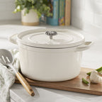 Homesteada™ 5-Quart Enameled Cast Iron Dutch Oven with Lid, Linen