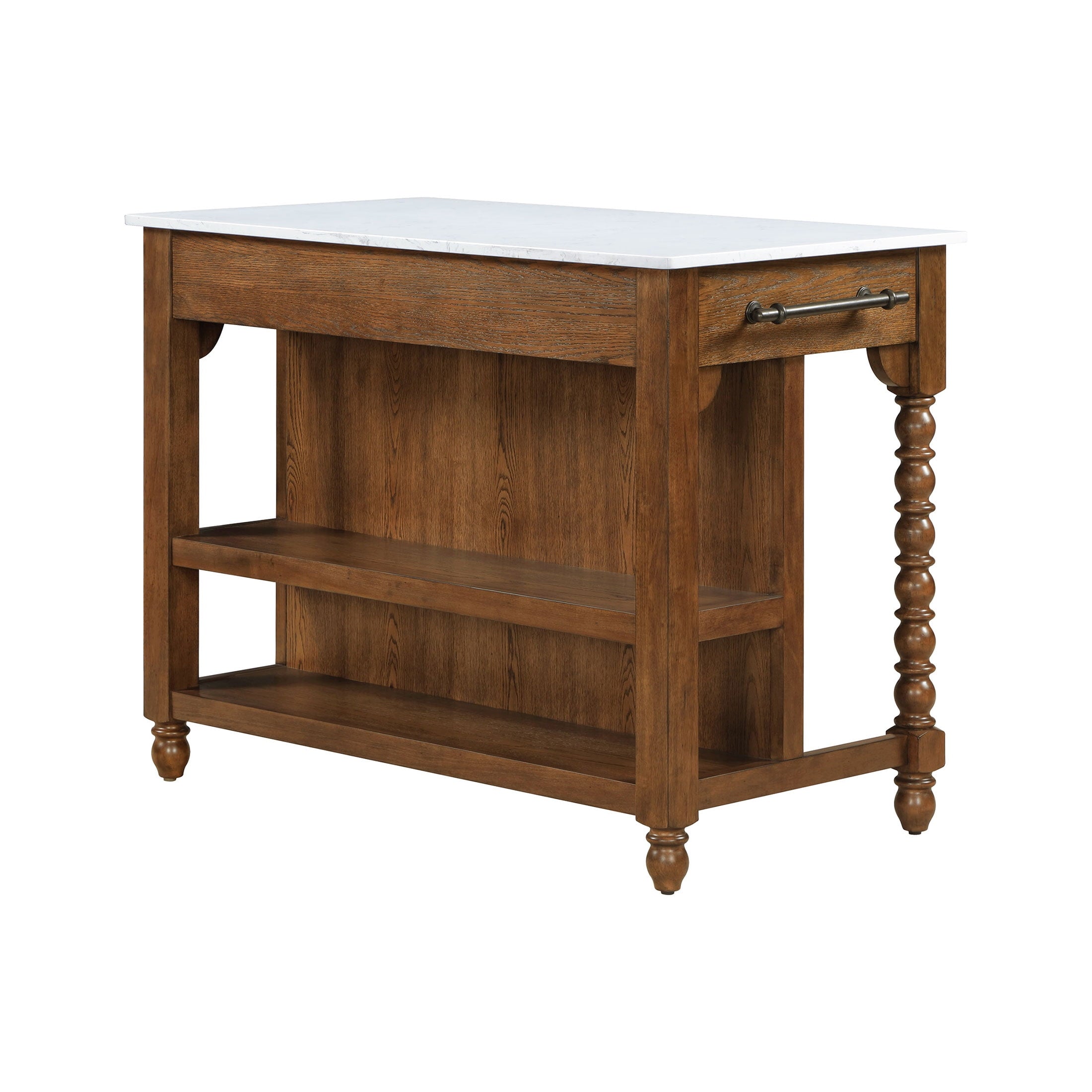 Homesteada™ Harper Kitchen Island with Drawers, Homestead Brown
