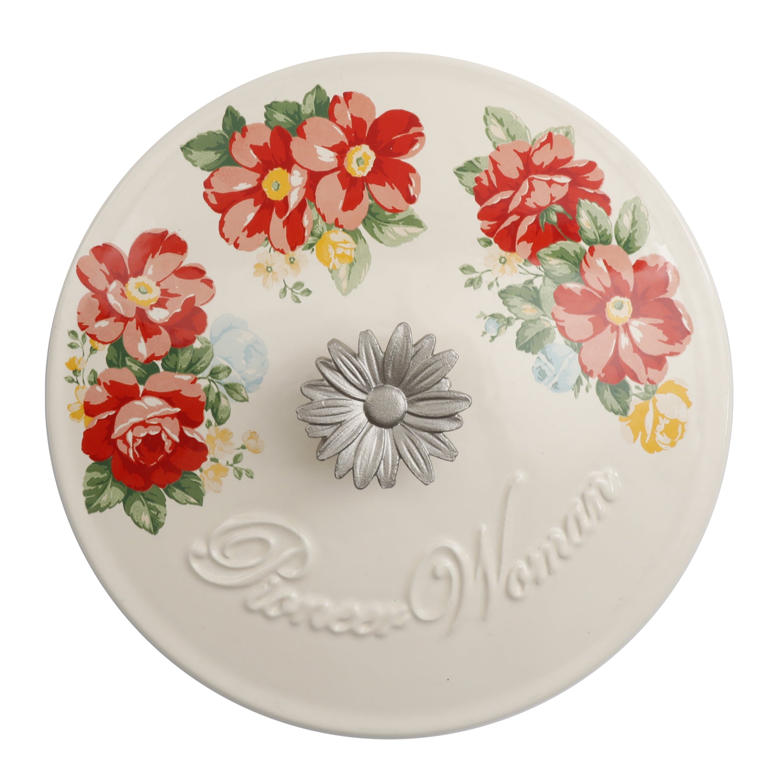 Homesteada™ Vintage Floral Enameled Cast Iron 3-Quart Dutch Oven