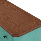 Homesteada™ 4-Drawer Dresser Made With Solid Wood Frame, Teal