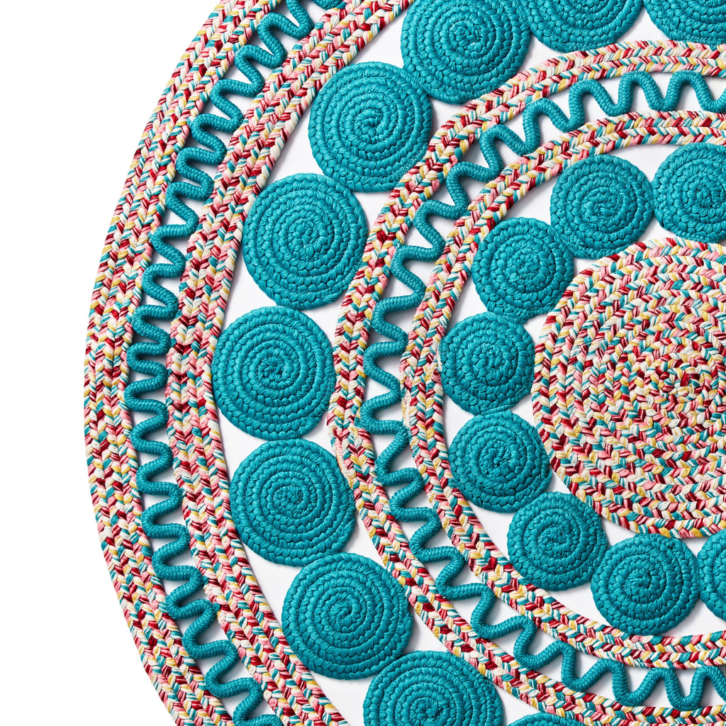 Homesteada™ Braided Floral Round Rug, 48"