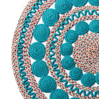 Homesteada™ Braided Floral Round Rug, 48"