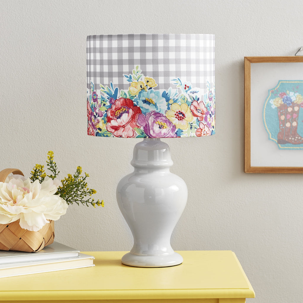 Homesteada™ Sweet Romance Table Lamp, Grey Finish with LED Bulb Included