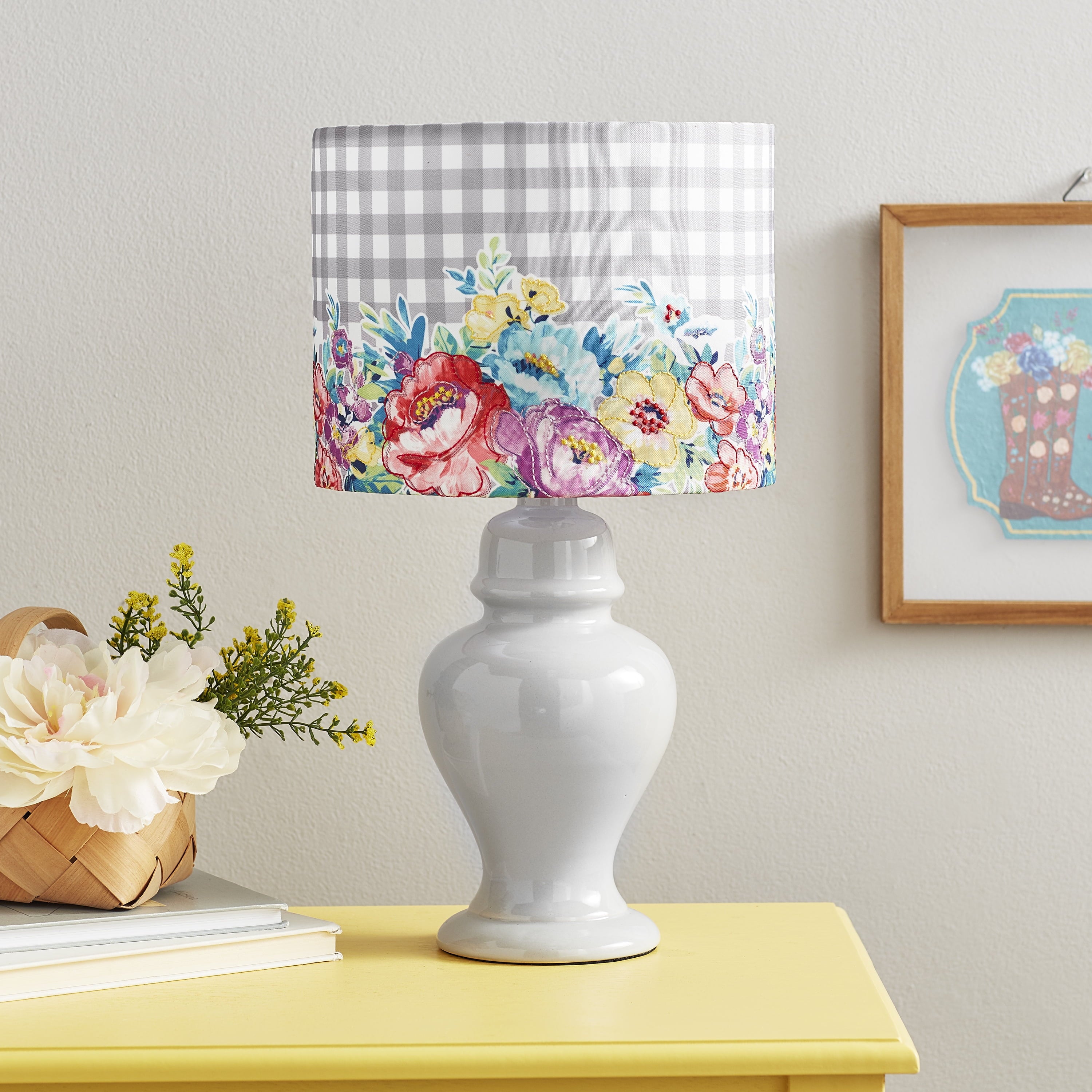 Homesteada™ Sweet Romance Table Lamp, Grey Finish with LED Bulb Included