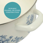 Homesteada™ Agatha Enamel-on-Steel 6-Quart Dutch Oven, Blue