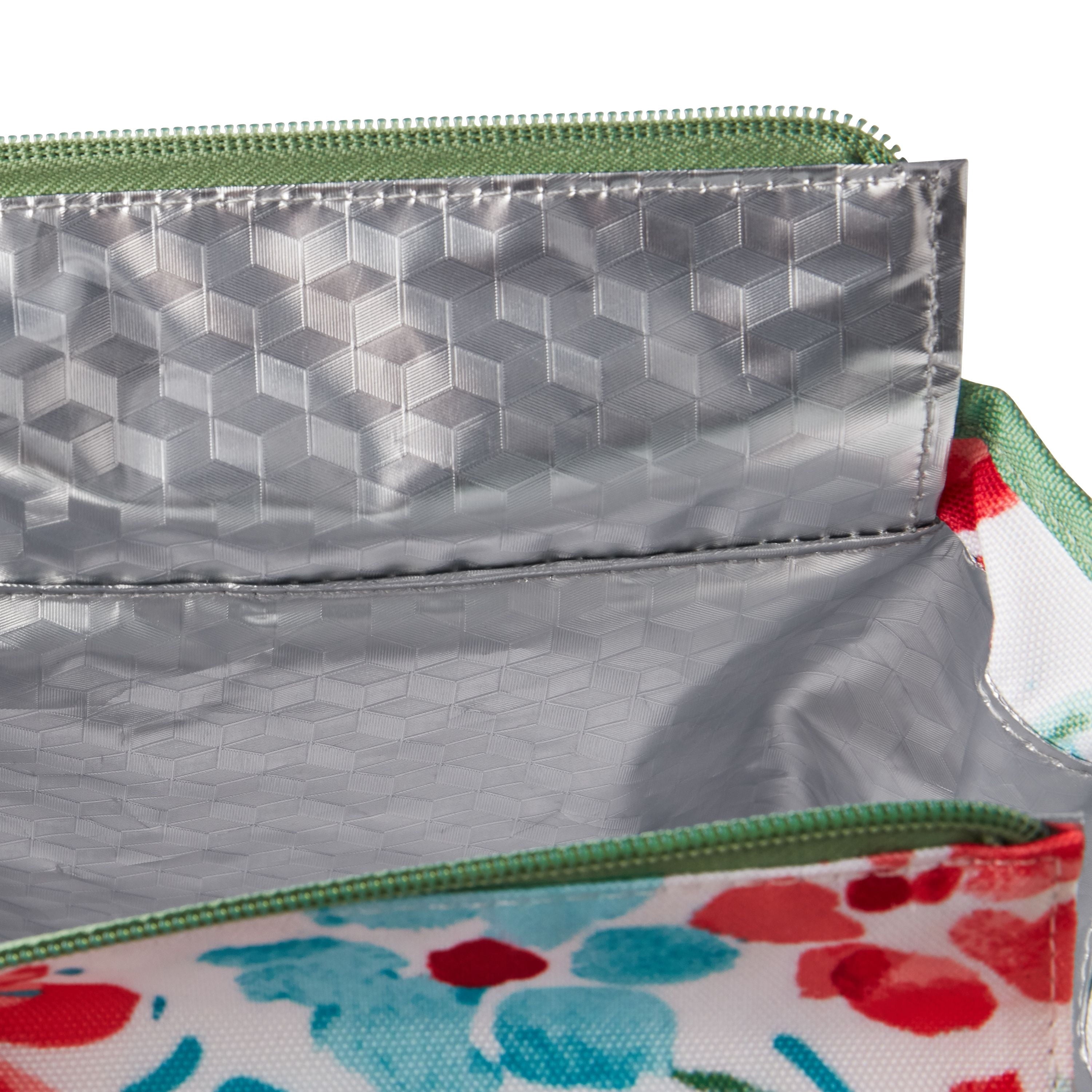 Homesteada™ Insulated Lunch Kit Set with Extra Bag and Bottle, Gorgeous Garden