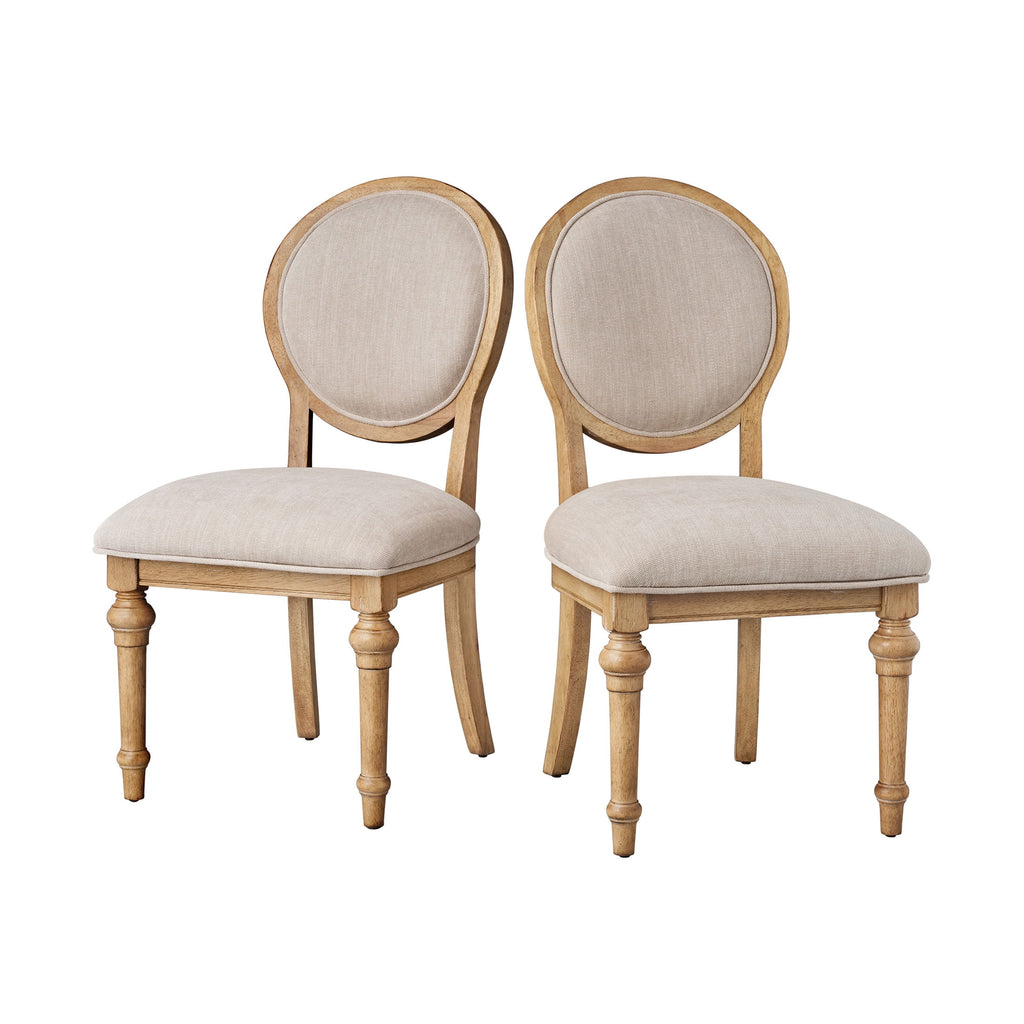 Homesteada™ Willa Rounded Back Dining Chairs, Heirloom Wheat, Set of 2