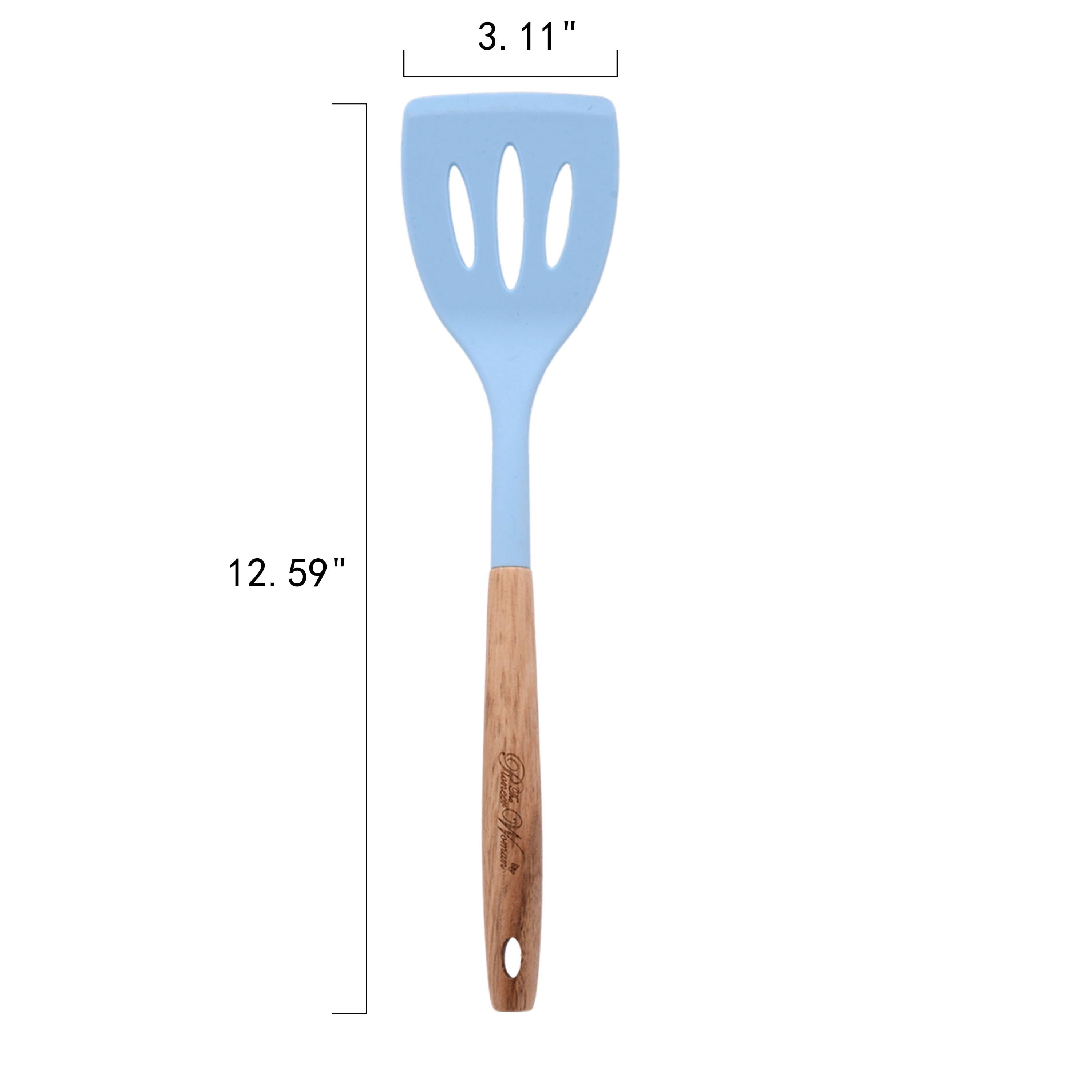 Homesteada™ 10-Piece Silicone and Acacia Wood Handle Cooking Utensils Set, Blue