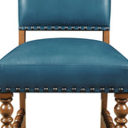 Homesteada™ Harper Faux Leather Dining Chairs, Turquoise, Set of 2