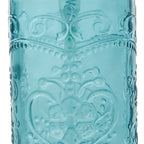 Homesteada™ Teal 2 Piece Embossed Glass Bath Accessory Set, Homesteada™ Amelia