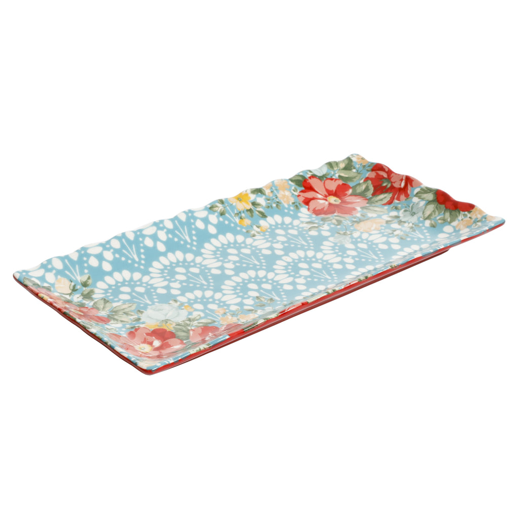 Homesteada™ Floral Medley 12.3" Stoneware Serving Platters, 3-Piece Set