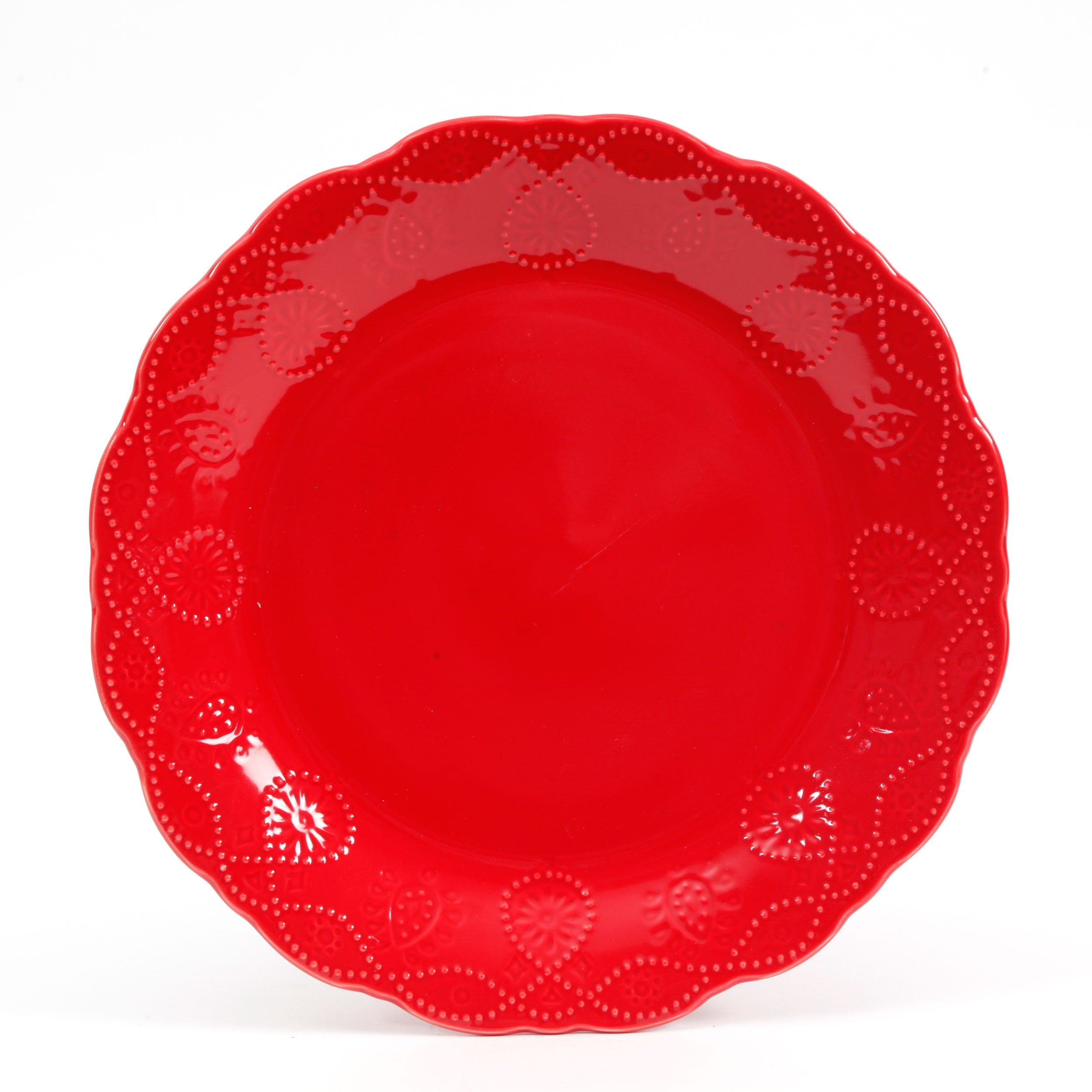 Homesteada™ Cowgirl Lace 12-Piece Dinnerware Set, Red