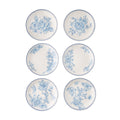 Homesteada™ Agatha Stoneware Appetizer Plate, Blue, Set of 6