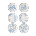 Homesteada™ Agatha Stoneware Appetizer Plate, Blue, Set of 6