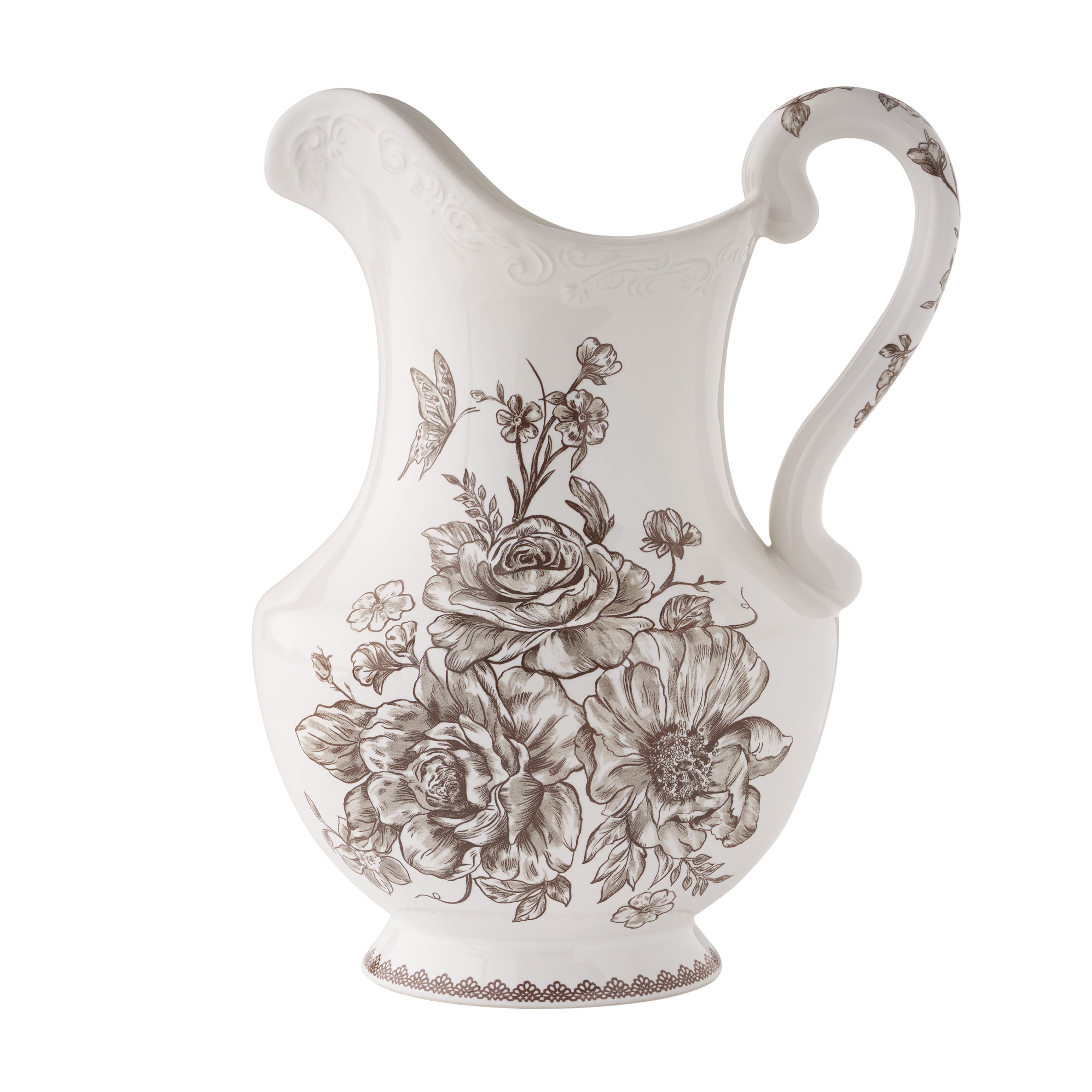 Homesteada™ Agatha Stoneware 2-Quart Pitcher, Blue
