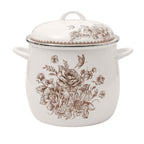 Homesteada™ Agatha 12 Qt Enamel on Steel Stock Pot with Lid, Brown