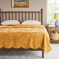 Homesteada™ Eloise Floral Velvet Quilt, Full/Queen, Blue Dust Bedding