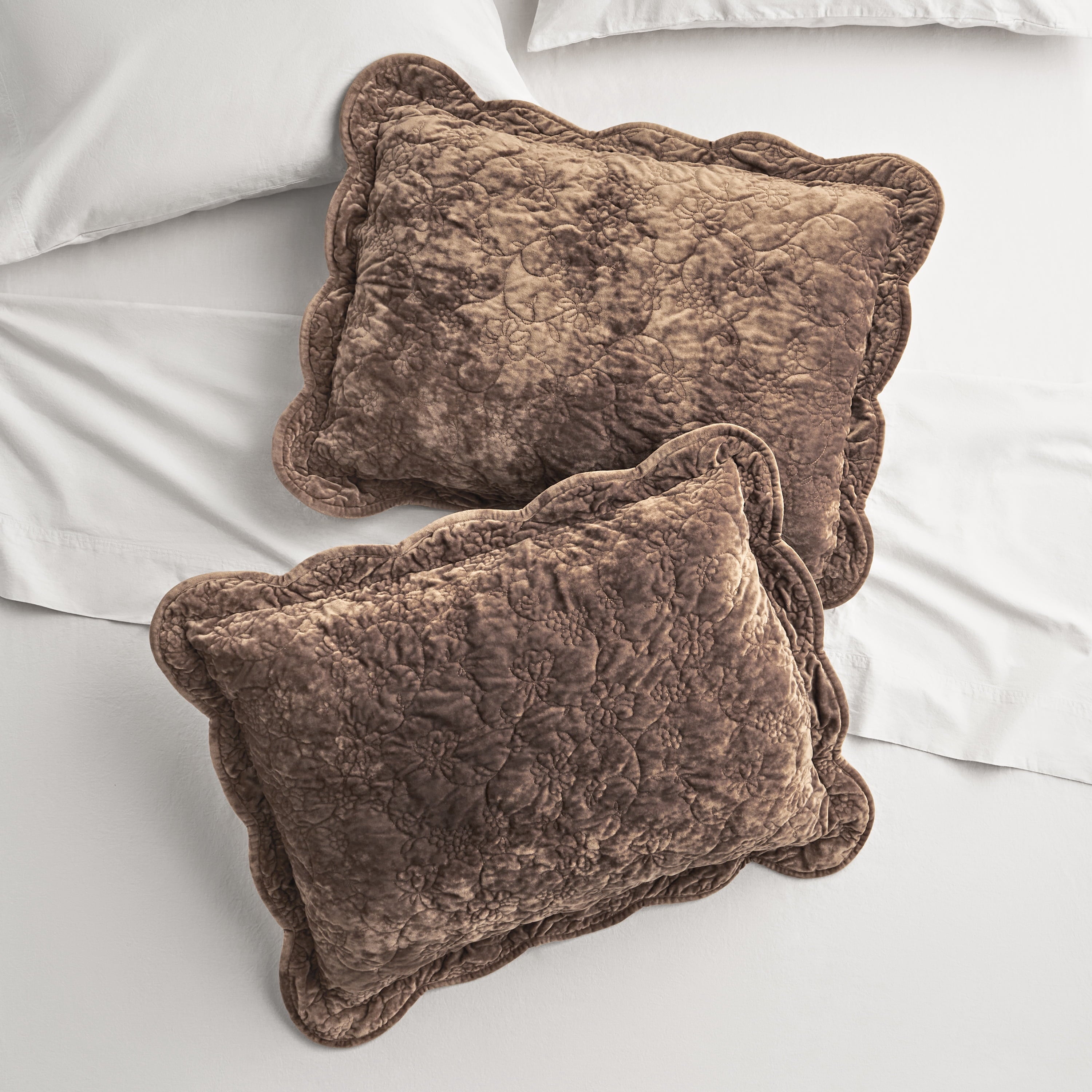 Homesteada™ Agatha Floral Gauze Pillow Sham, Standard, Blue Dust, 2 Pack
