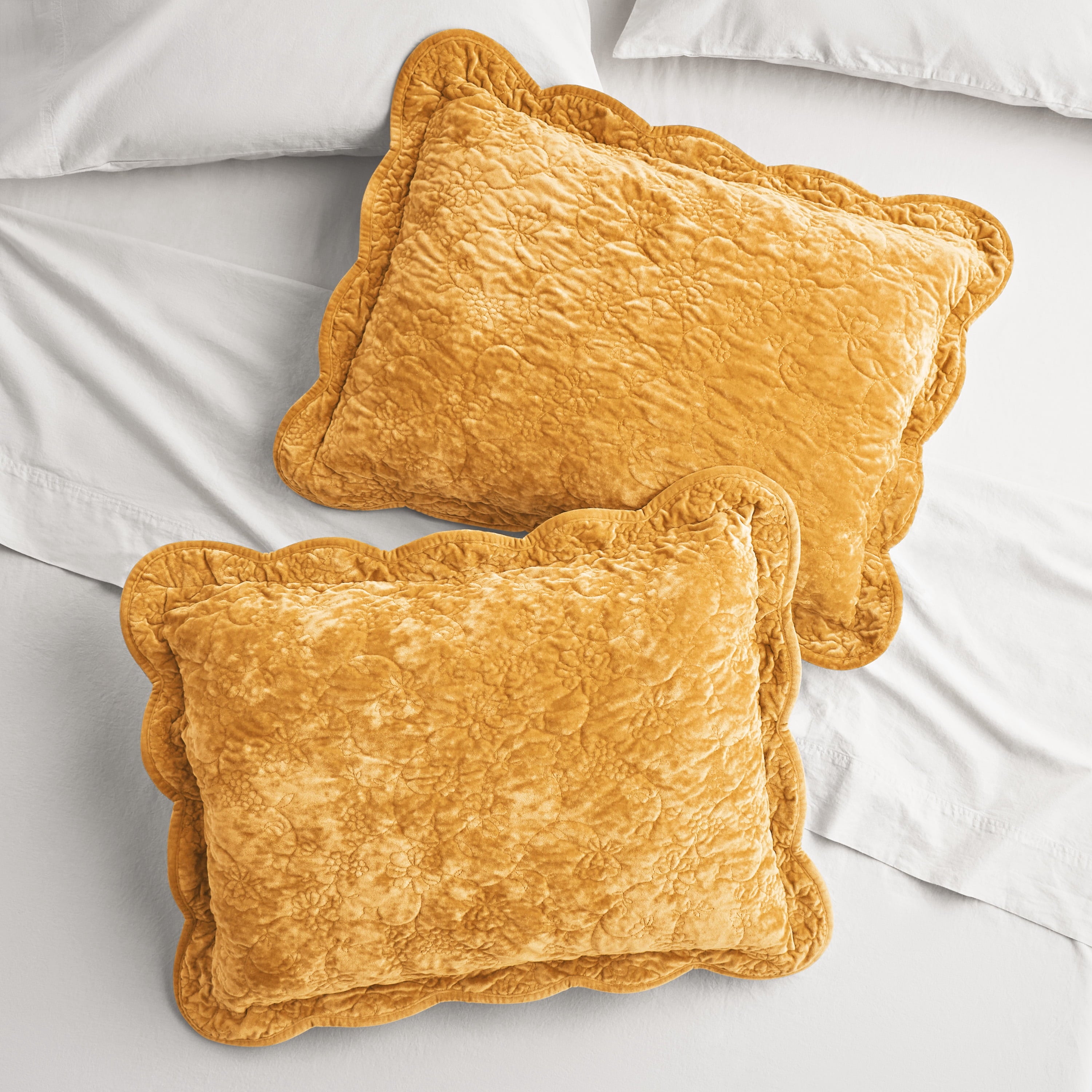 Homesteada™ Agatha Floral Gauze Pillow Sham, Standard, Blue Dust, 2 Pack