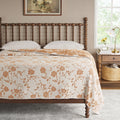 Homesteada™ Agatha Floral Gauze Quilt, Full/Queen, Blue Dust, Reversible Bedding