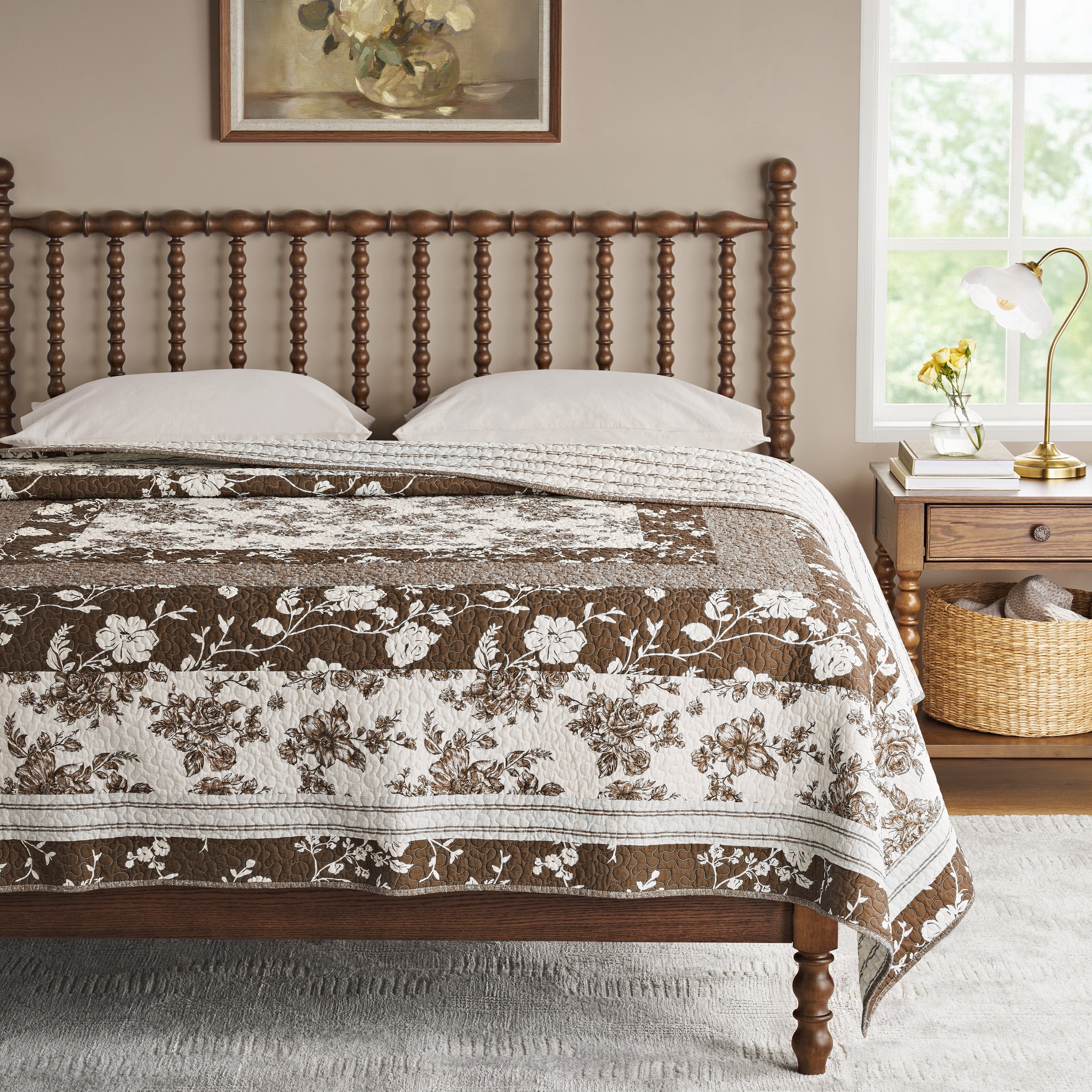 Homesteada™ Avery Cotton Patchwork Quilt, Full/Queen, Blue Dust Bedding