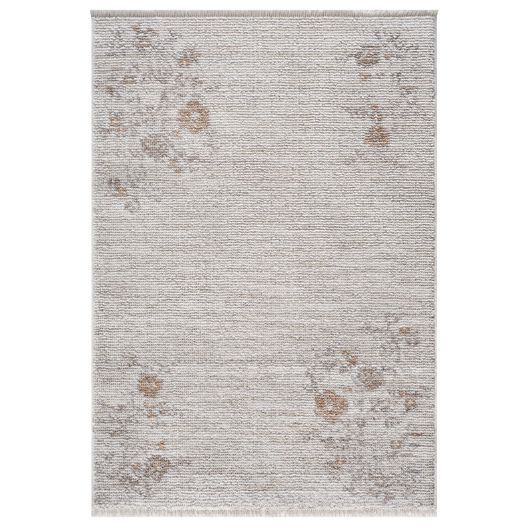 Homesteada™ Grey Antique Floral Scatter Accent Rug, 30" x 46"